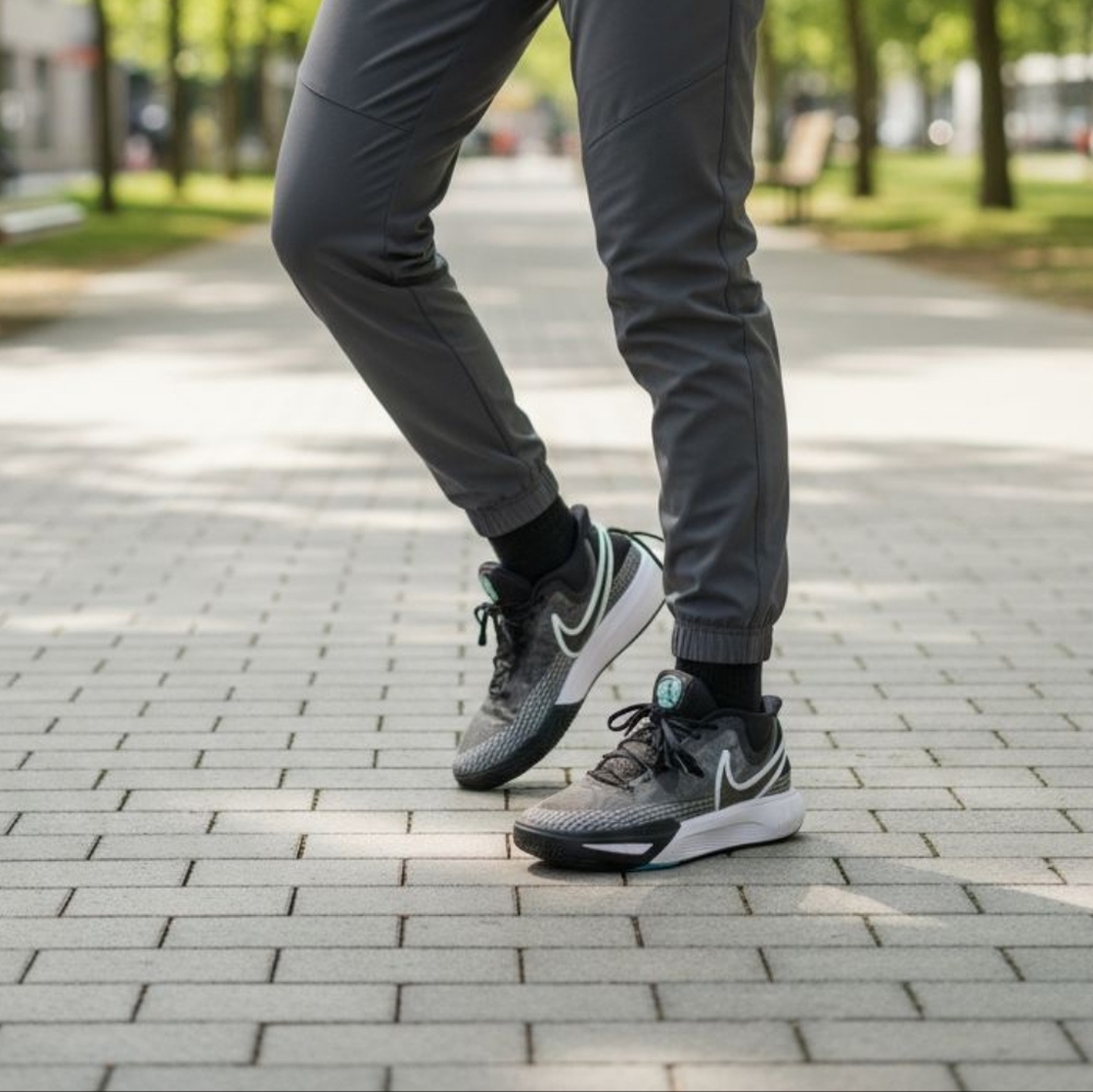 Nike Black and Gray Shoes